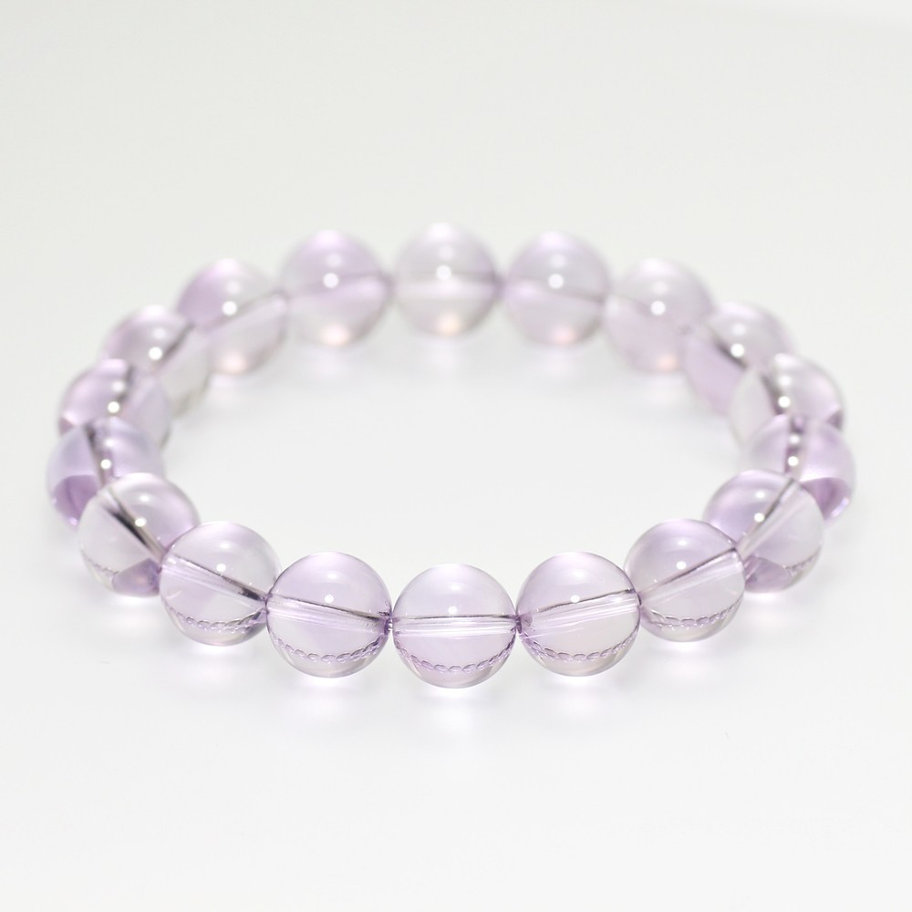 高品質]ローズアメジストブレスレット（約11.5mm玉） - 埼玉県吉川市の
