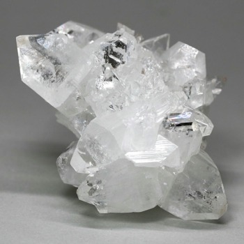 高品質]コロンビア産水晶クラスター/クローライト＆ダブルポイント