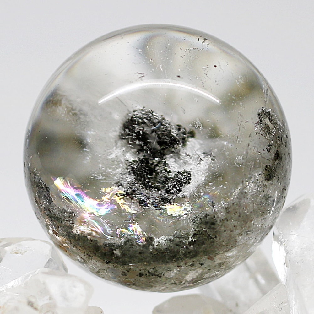高品質]ガーデンクォーツ丸玉/ガーデン水晶スフィア（直径31mm