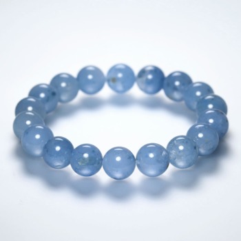 高品質]デュモルチェライトイン “ブルークォーツ” ブレスレット（約