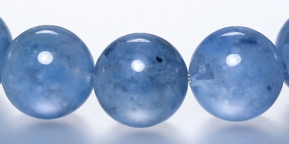 高品質+]デュモルチェライトイン “ブルークォーツ” ブレスレット（約