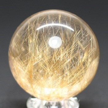 ルチルクォーツ丸玉（スフィア、球体石） - 埼玉県吉川市の天然石専門