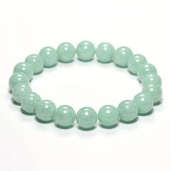 最高品質]宝石質ラリマーブレスレット（約10mm玉・オールブルー