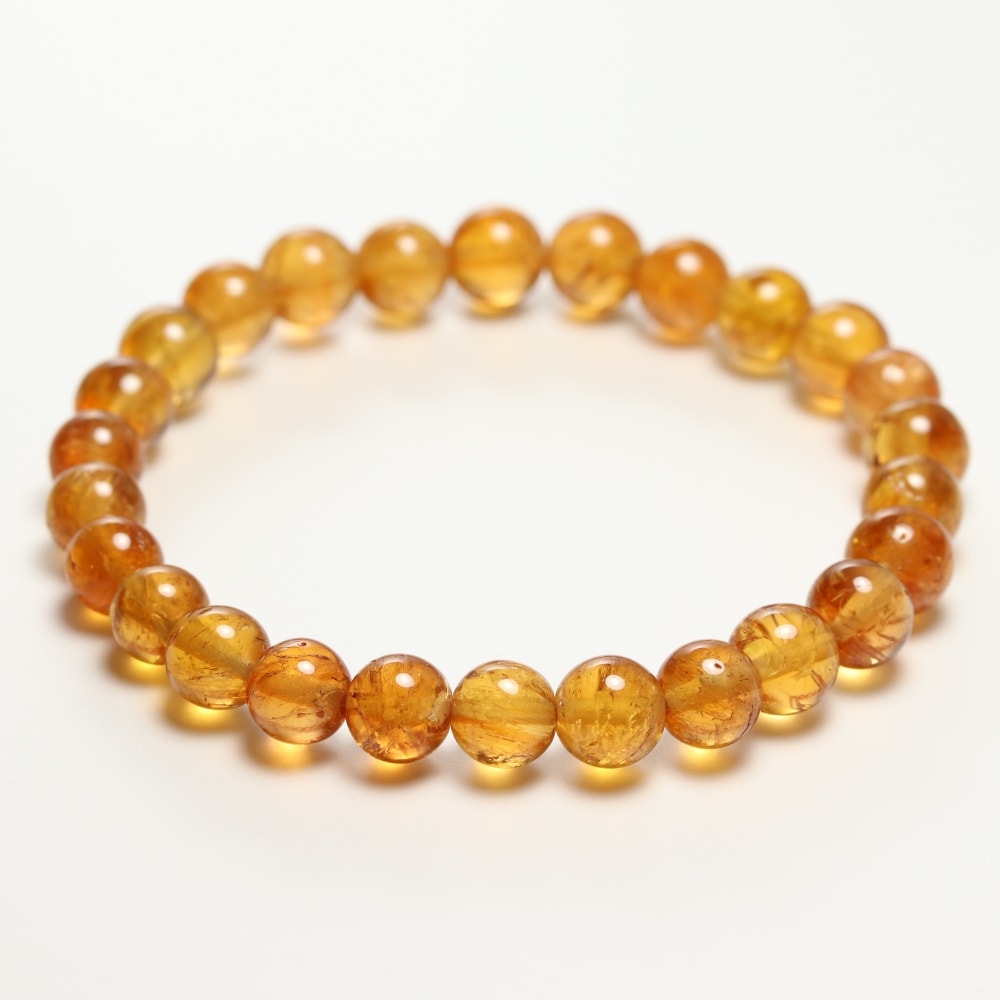 高品質++]インペリアルトパーズブレスレット（約8mm玉） - 埼玉県吉川