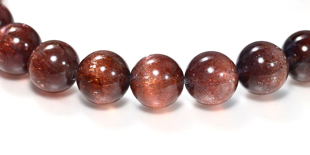 トップクォリティ]アイオライトサンストーンブレスレット（約8mm玉