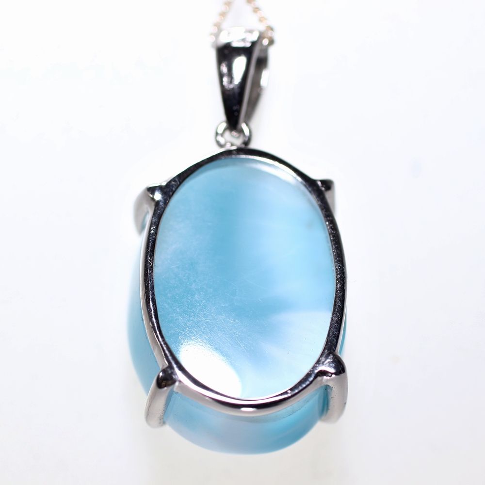高品質++]ラリマーペンダントトップ/ブルーペクトライト（シルバー925