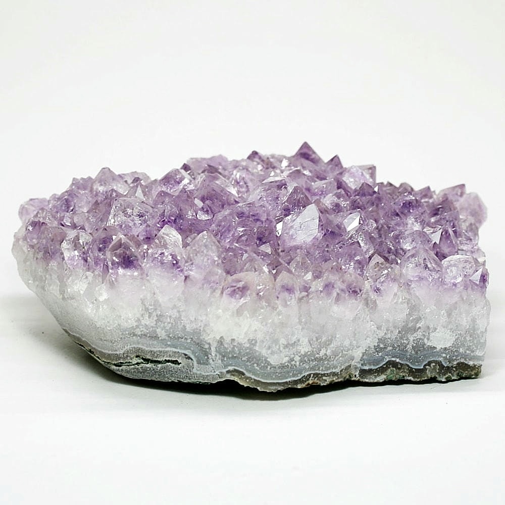 高品質]インド/カルール産ラベンダーアメジストクラスター（大型原石