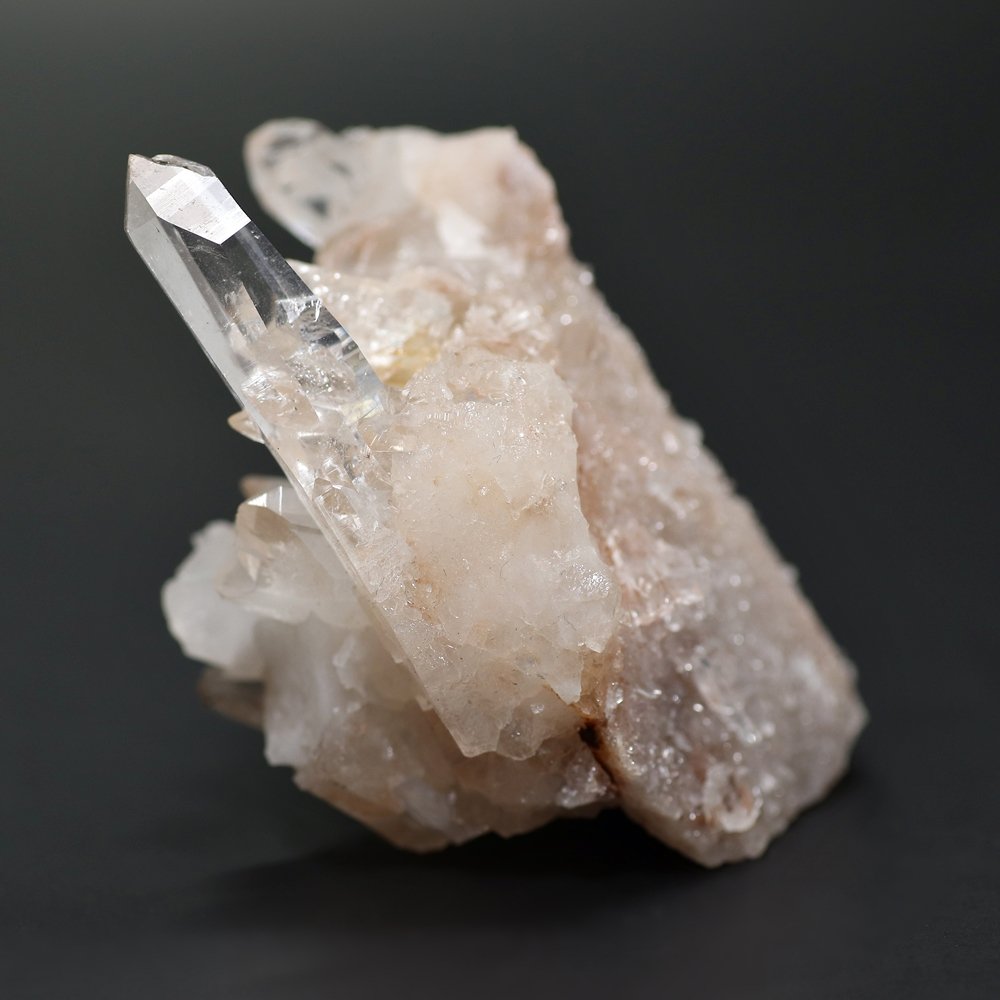 特別価格]インド/マニカラン産ヒマラヤ水晶クラスター/原石（淡い