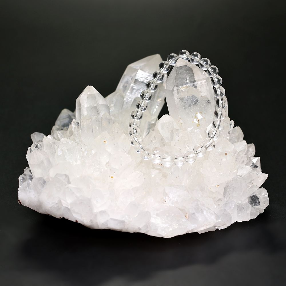 高品質]マダガスカル産水晶クラスター/クリアホワイト放射群生（原石