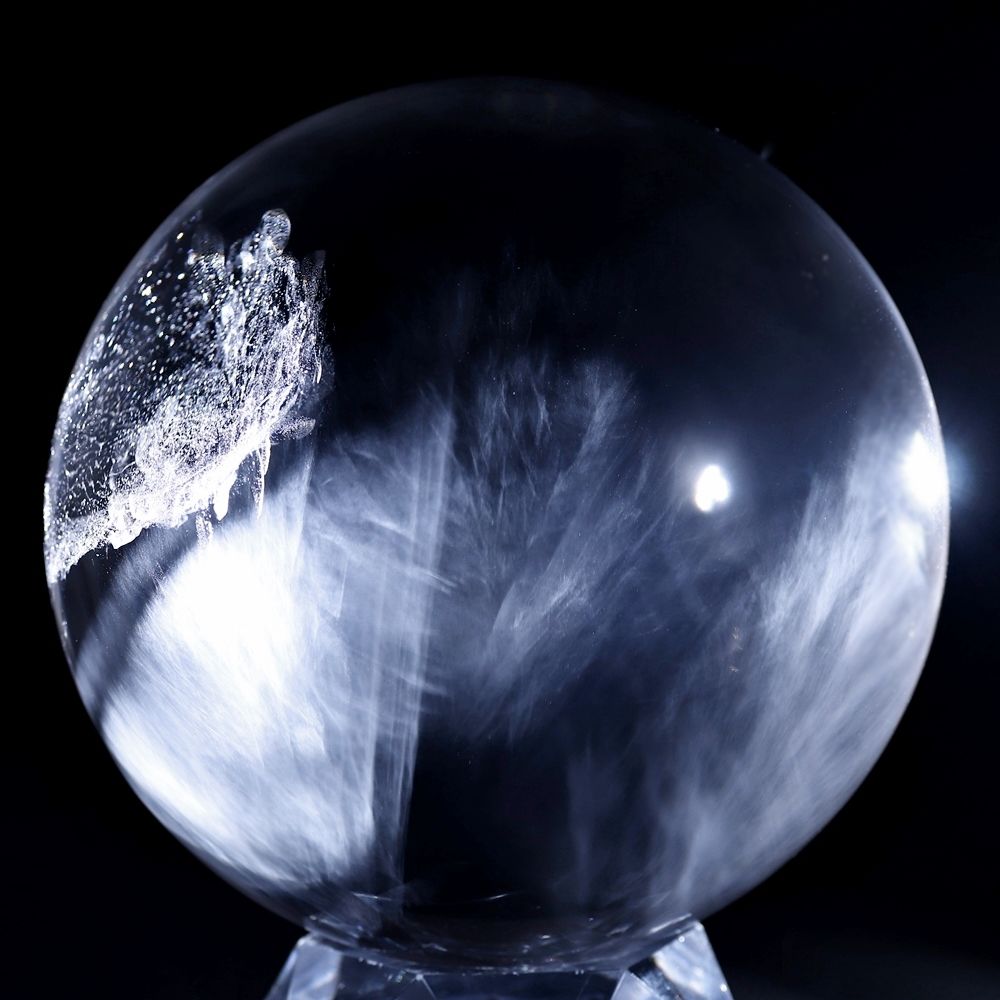 希少]インド/マニハール産エンジェルラダークォーツ丸玉/天然スフィア