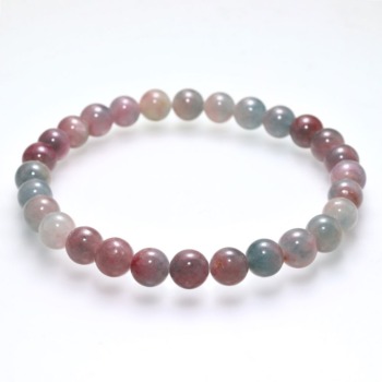 3A+]マルチカラートルマリンブレスレット（約6.5mm玉/バイカラー粒