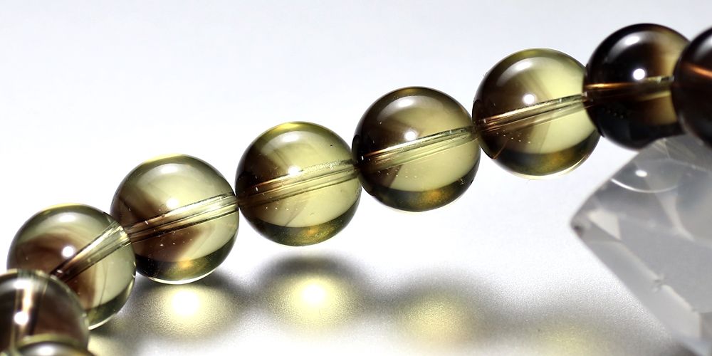 トップクォリティ]ブラックファントムイエロークォーツブレスレット