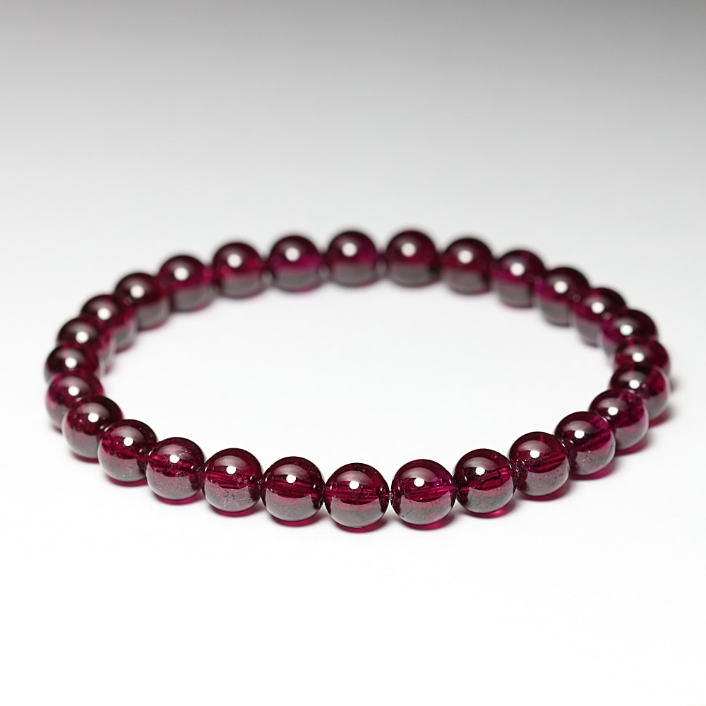 高品質++]ロードライトガーネットブレスレット（約7mm玉） - 埼玉県