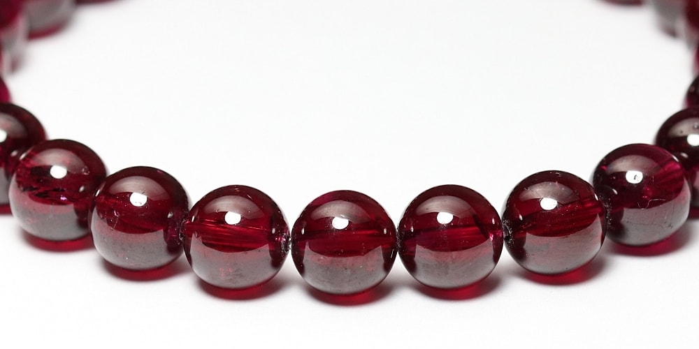 高品質++]ロードライトガーネットブレスレット（約8mm玉） - 埼玉県