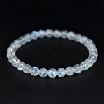 別鉱床マダガスカル産ホワイトラブラドライトブレスレット - 埼玉県