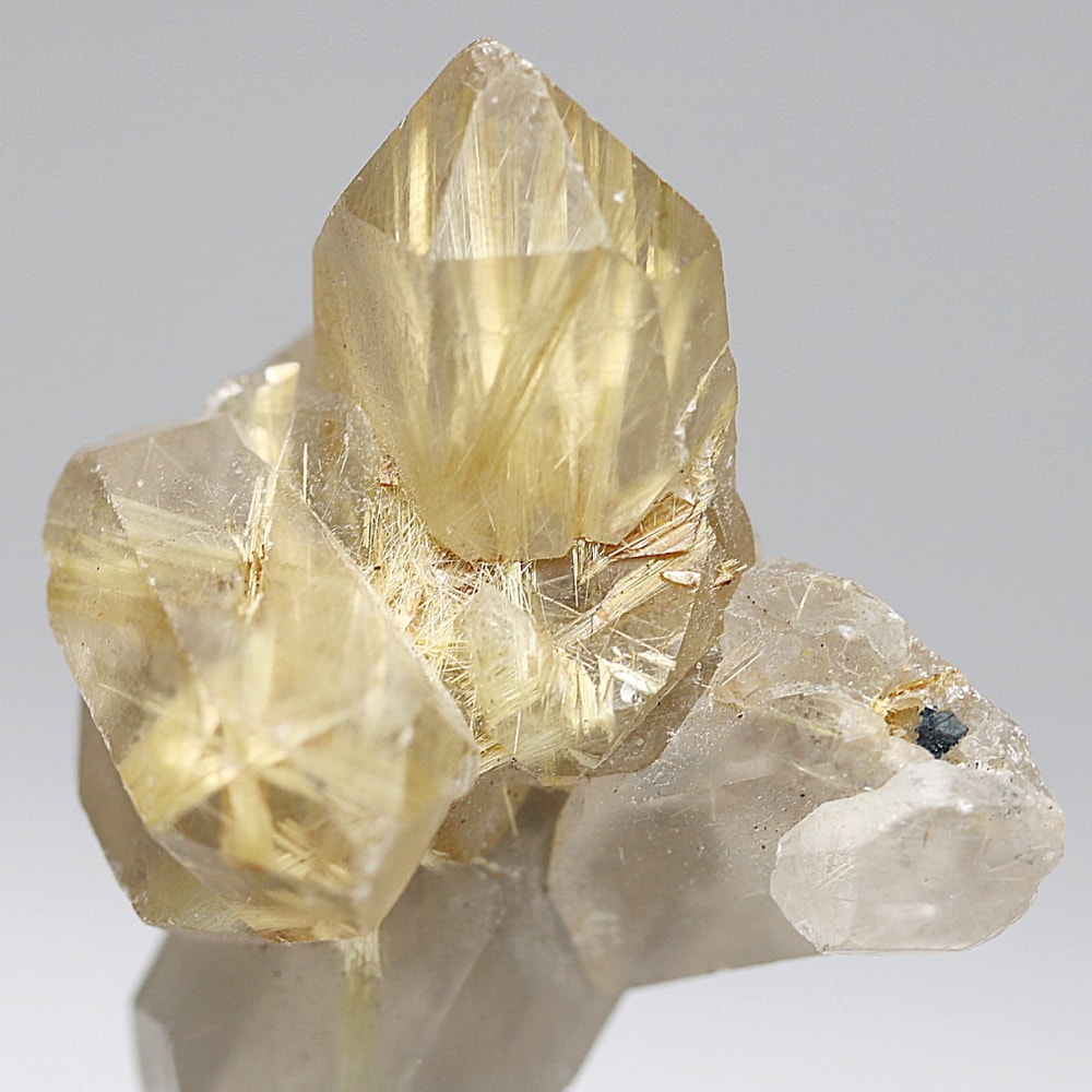 M1819☆ゴールドルチルクォーツクラスター219g☆天然石 原石☆N41010