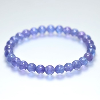 高品質++]タンザナイトブレスレット（約7mm玉） - 埼玉県吉川市の