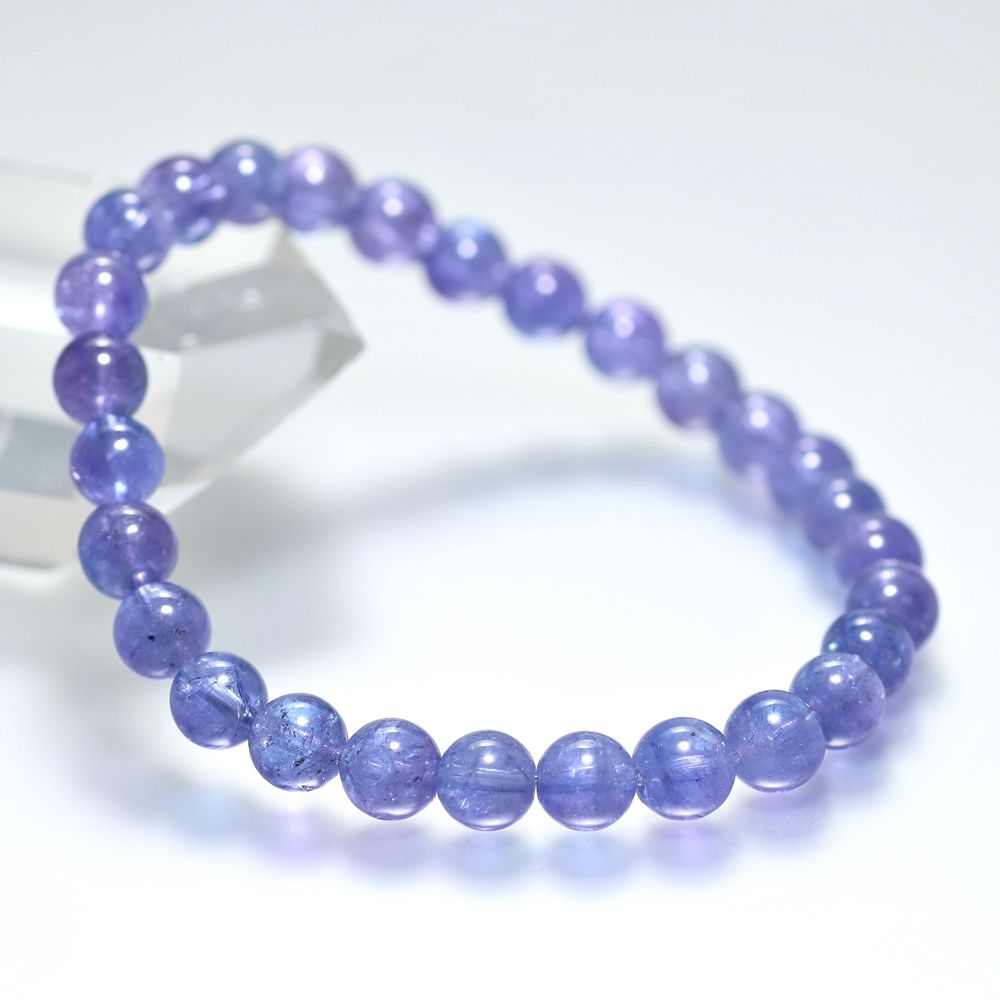 高品質++]タンザナイトブレスレット（約7mm玉） - 埼玉県吉川市の