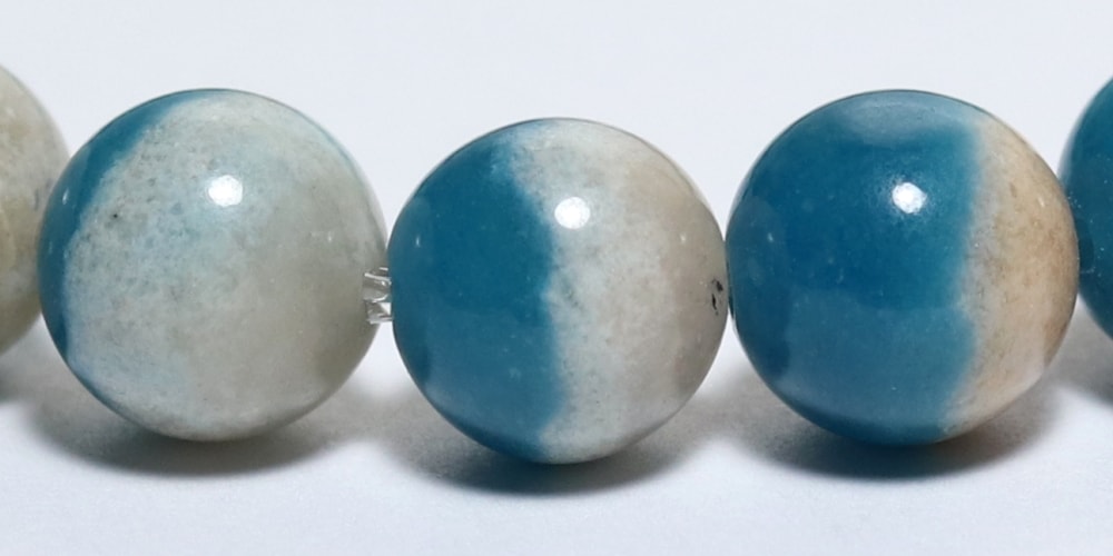 高品質]トロレアイトブレスレット/トロール石（約7.5mm玉・珍品バイ