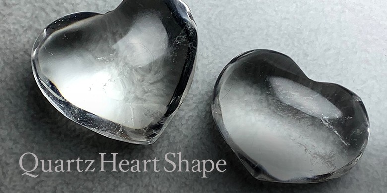 水晶ハート型 - 埼玉県吉川市の天然石専門店・水晶パワーストーン通販
