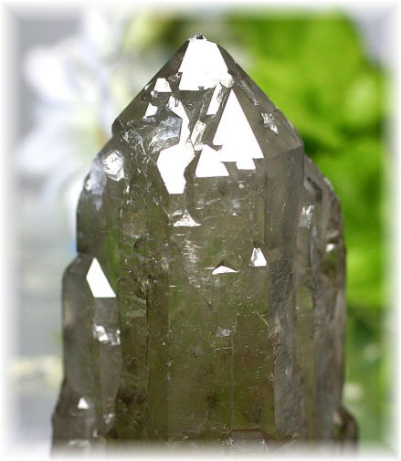 ブラジル産]天然スモーキークォーツカテドラル（セルフヒールド/原石