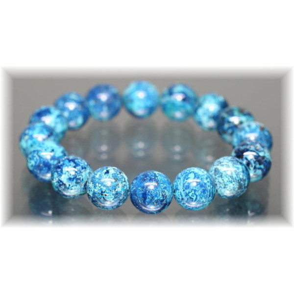 最高品質]ブルークリソコラブレスレット（約14mm大玉） - 埼玉県吉川市