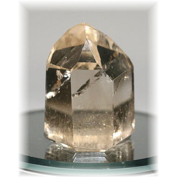 ブラジル産]天然無着色スモーキーシトリンポリシュポイント - 埼玉県