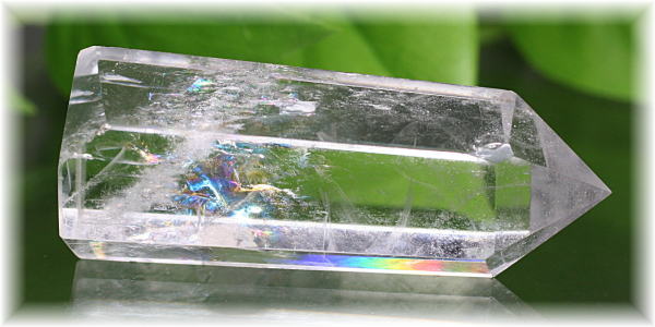 ブラジル産]虹入り水晶ポリッシュポイント - 埼玉県吉川市の天然石専門