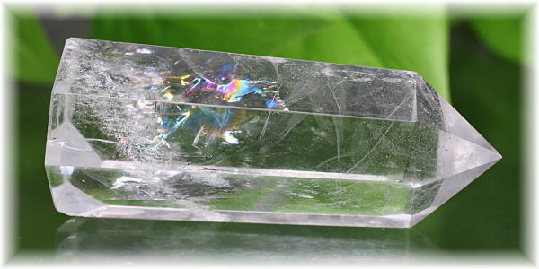 ブラジル産]虹入り水晶ポリッシュポイント - 埼玉県吉川市の天然石専門