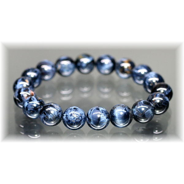 最高品質]ブルーピーターサイトブレスレット（約11mm玉） - 埼玉県吉川