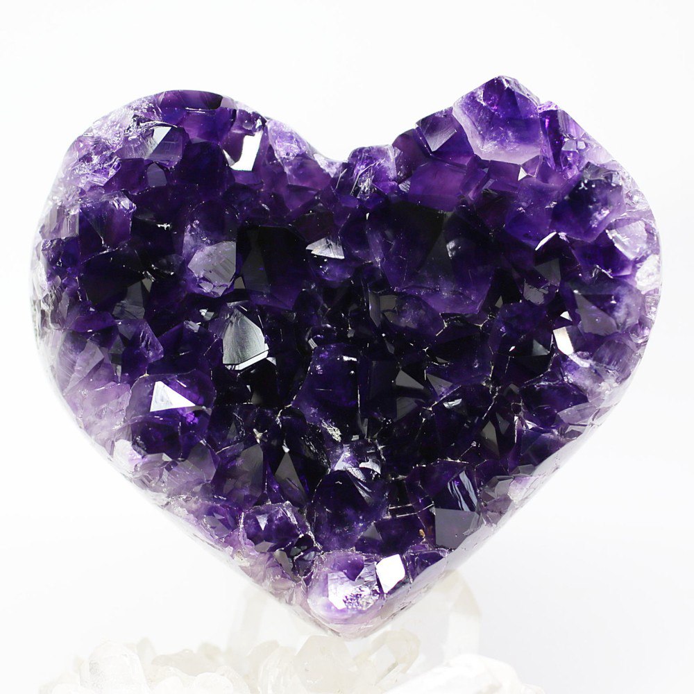 ウルグアイ産]ハート型アメジストクラスター/原石 - 埼玉県吉川市の