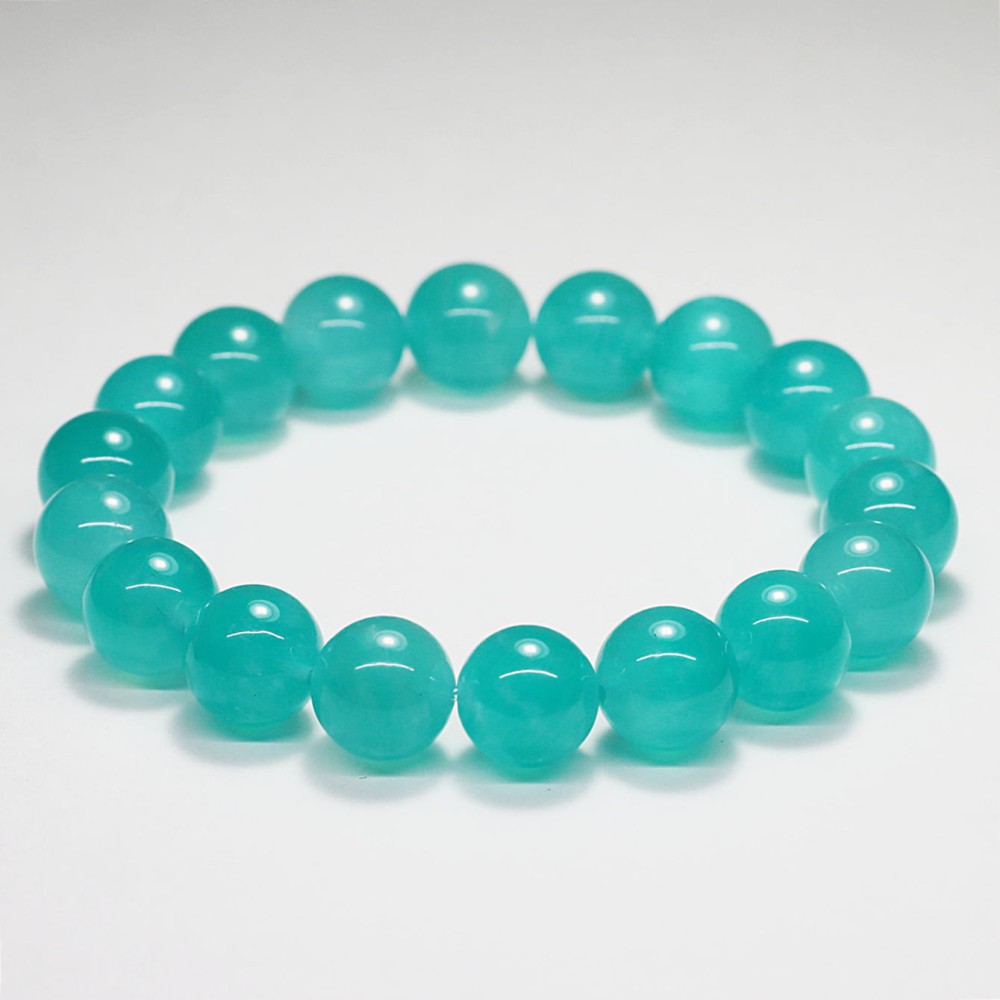 高品質]アマゾナイトシリカブレスレット（約11mm玉） - 埼玉県吉川市の