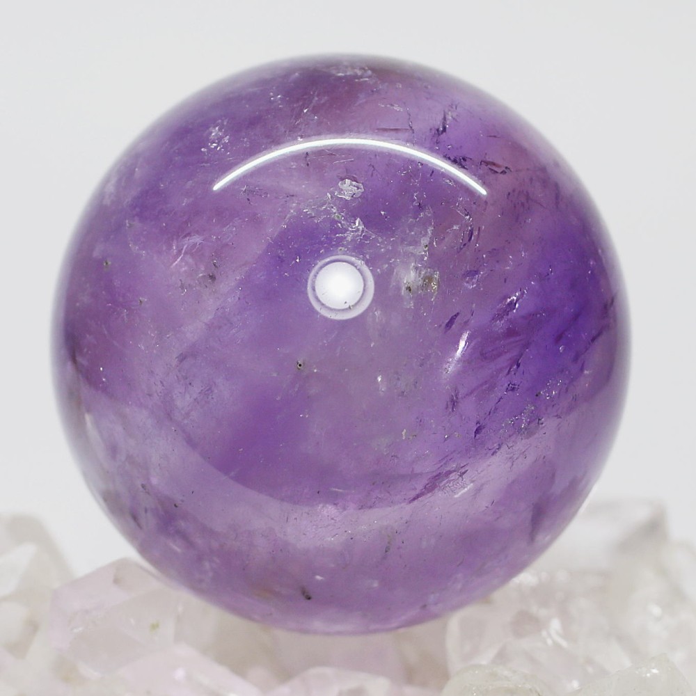 ブラジル産]アメジスト丸玉/スフィア（直径50.6mm・アメトリン