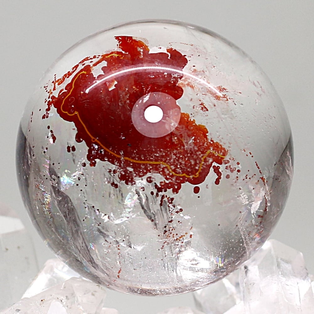 トップクォリティ]ブラジル産天然オーロラクォーツ丸玉/スフィア（球体