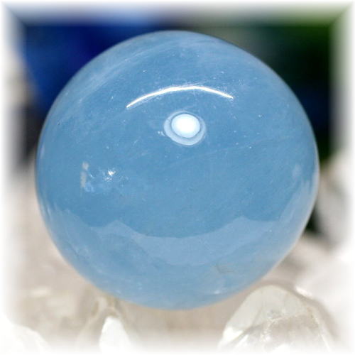 高品質・ブラジル産]アクアマリン丸玉/スフィア - 埼玉県吉川市の