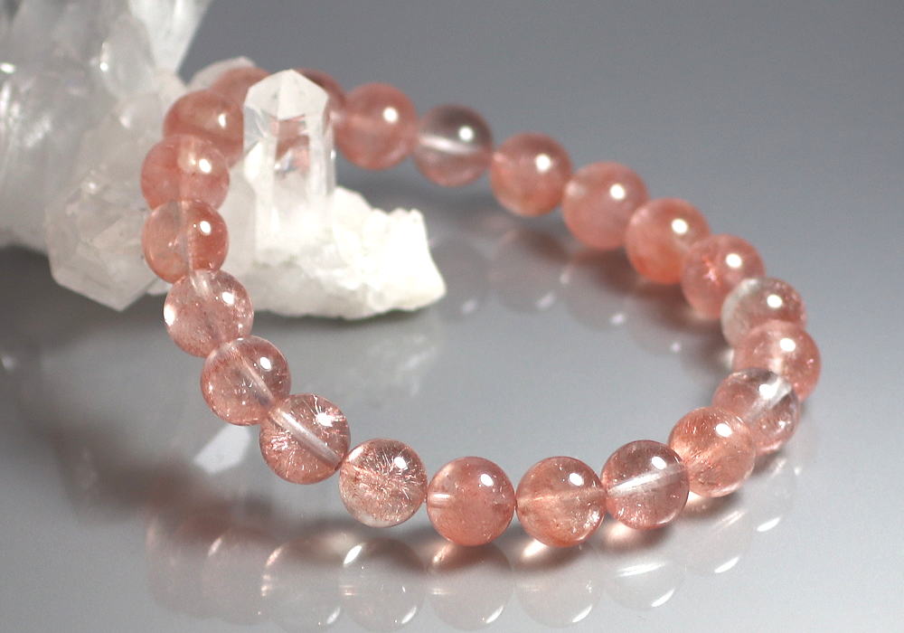 プレミアム]ストロベリークォーツブレスレット（約9mm玉） - 埼玉県