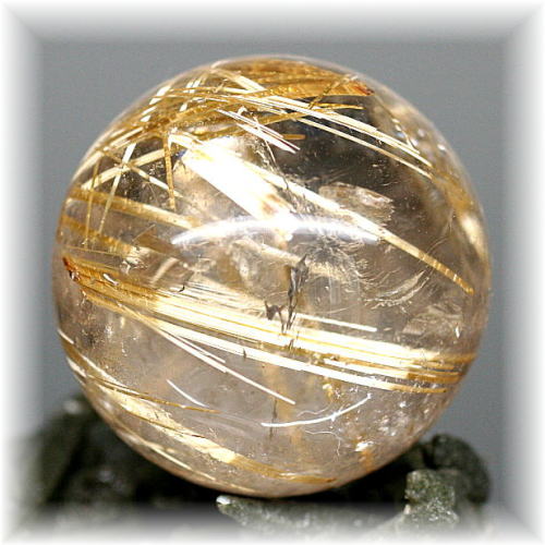 高品質]ゴールドルチルクォーツ丸玉/スフィア - 埼玉県吉川市の天然石