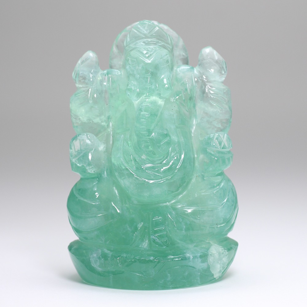 グリーンフローライトガネーシャ像（高さ約8cm） - 埼玉県吉川市の