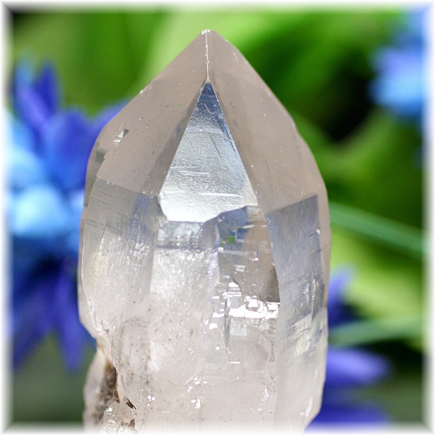 ガネッシュヒマール産]ヒマラヤ水晶原石ナチュラルポイント/レコード