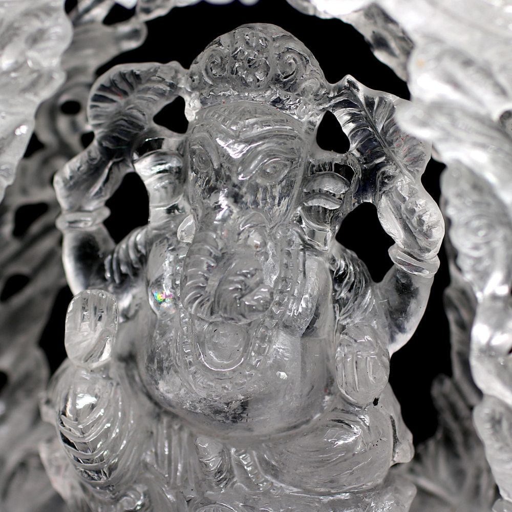 インド産]ヒマラヤ水晶ガネーシャ像（高さ約15cm） - 埼玉県吉川市の