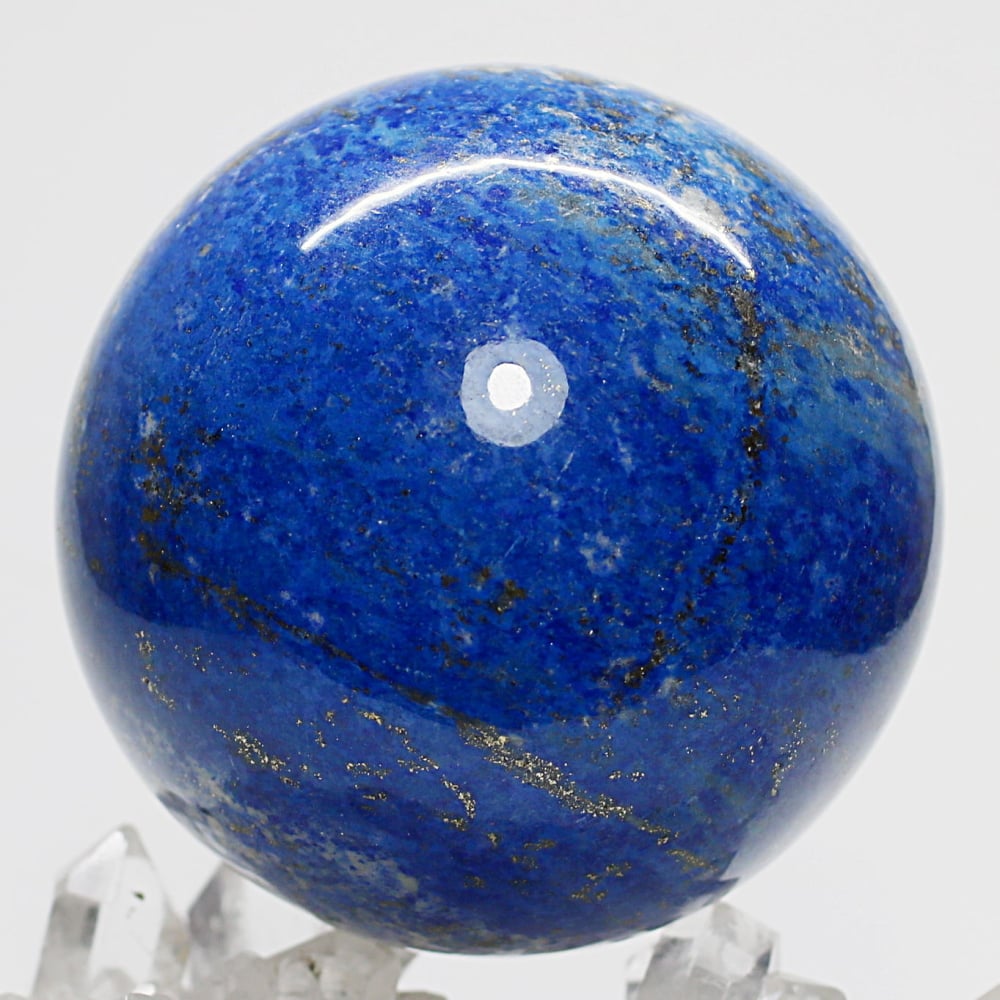 高品質]アフガニスタン産ラピスラズリ丸玉/スフィア（球体直径約8.1cm