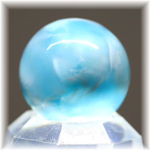 高品質・ドミニカ産]ラリマー丸玉/スフィア - 埼玉県吉川市の天然石