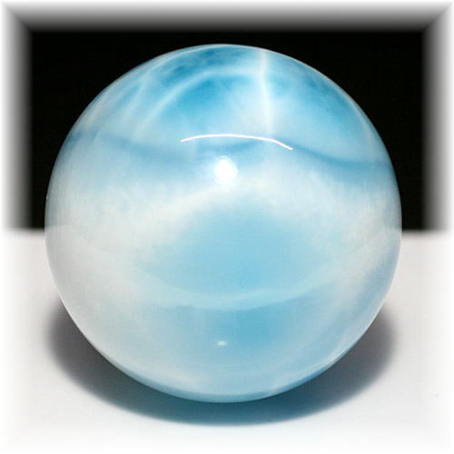 高品質・ドミニカ産]ラリマー丸玉/スフィア - 埼玉県吉川市の天然石