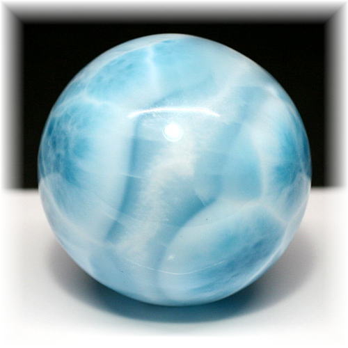高品質・ドミニカ産]ラリマー丸玉/スフィア - 埼玉県吉川市の天然石