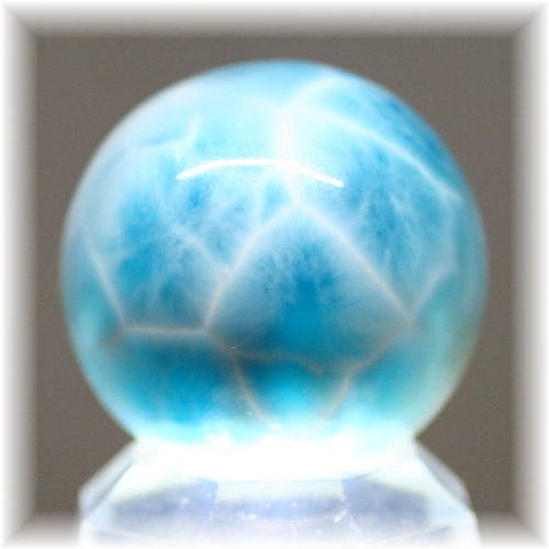 高品質・ドミニカ産]ラリマー丸玉/スフィア - 埼玉県吉川市の天然石