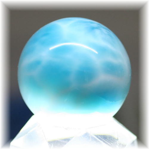 高品質・ドミニカ産]ラリマー丸玉/スフィア - 埼玉県吉川市の天然石