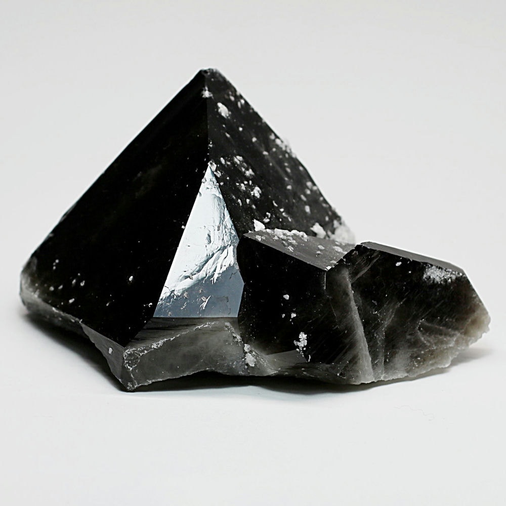 山東省産]フラワーカルサイトオンモリオン原石（天然黒水晶ナチュラル