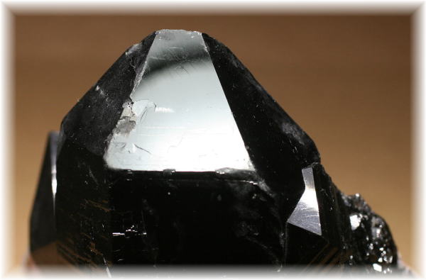 山東省産]モリオン原石ナチュラルポイント（天然黒水晶） - 埼玉県吉川