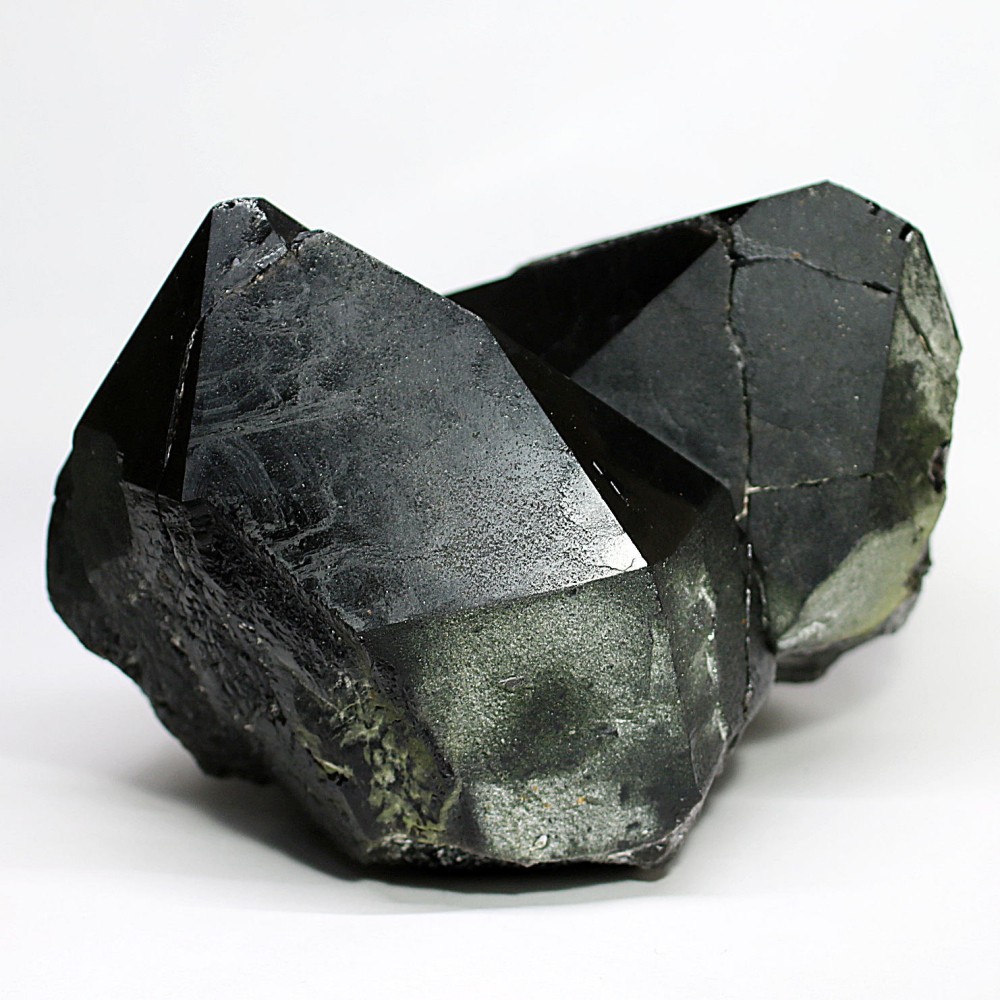 山東省産] 天然モリオン原石クラスター/ナチュラルポイントタイプ