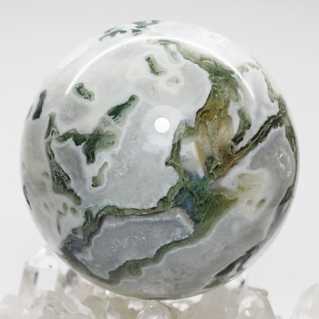モスアゲート/苔瑪瑙丸玉（スフィア、球体石） - 埼玉県吉川市の天然石